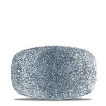 Raku Topaz Blue Chefs' Oblong Plate 23.7 x 15.7cm